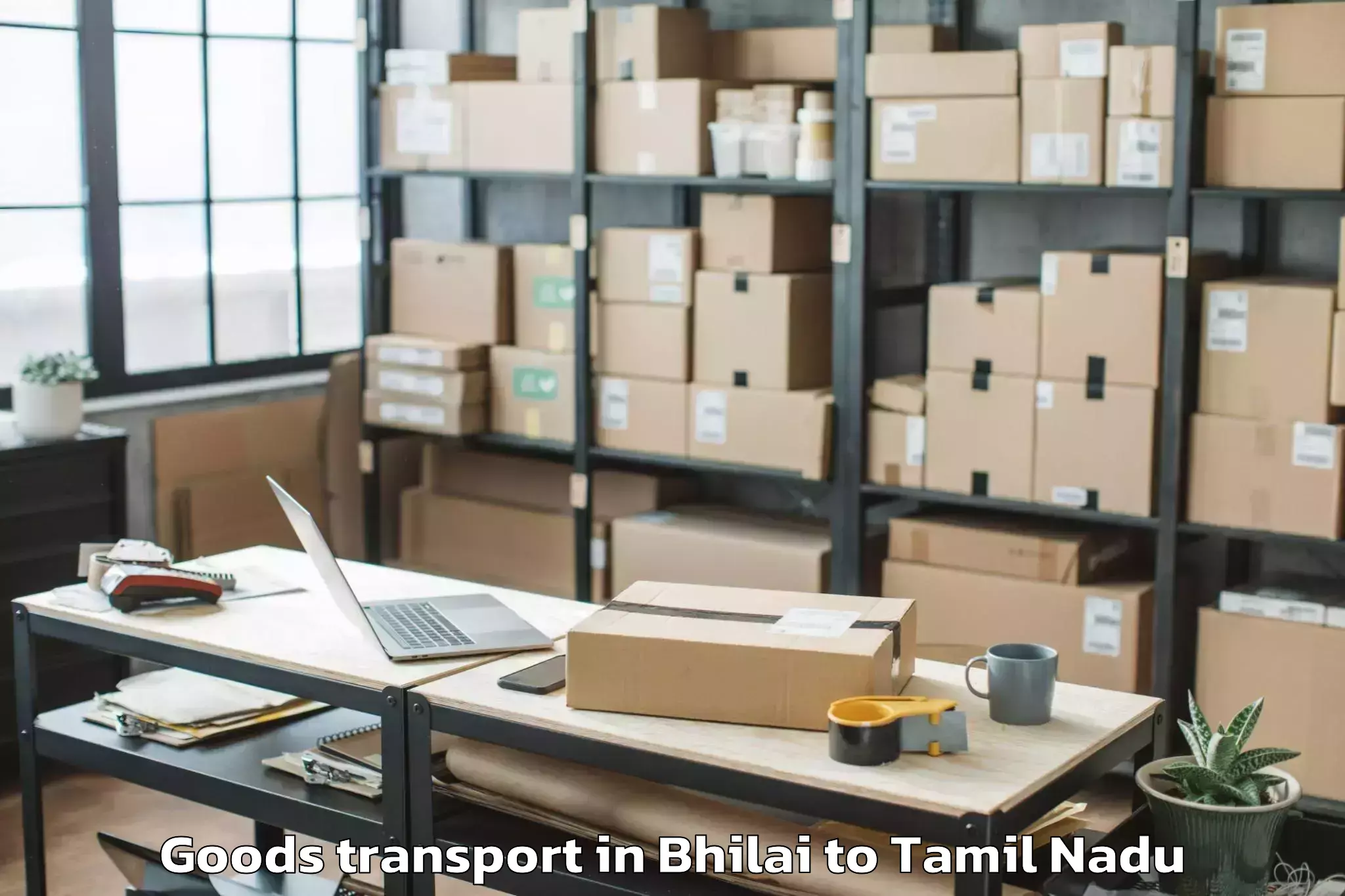 Hassle-Free Bhilai to Naravarikuppam Goods Transport